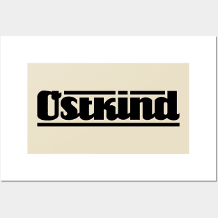 Ostkind lettering (black) Posters and Art